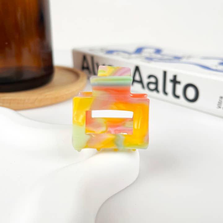 TheDivaSoap - Wholesale Hair Clip - Women's - Small Square Claw Clips,Acetate Small Hair Clip8