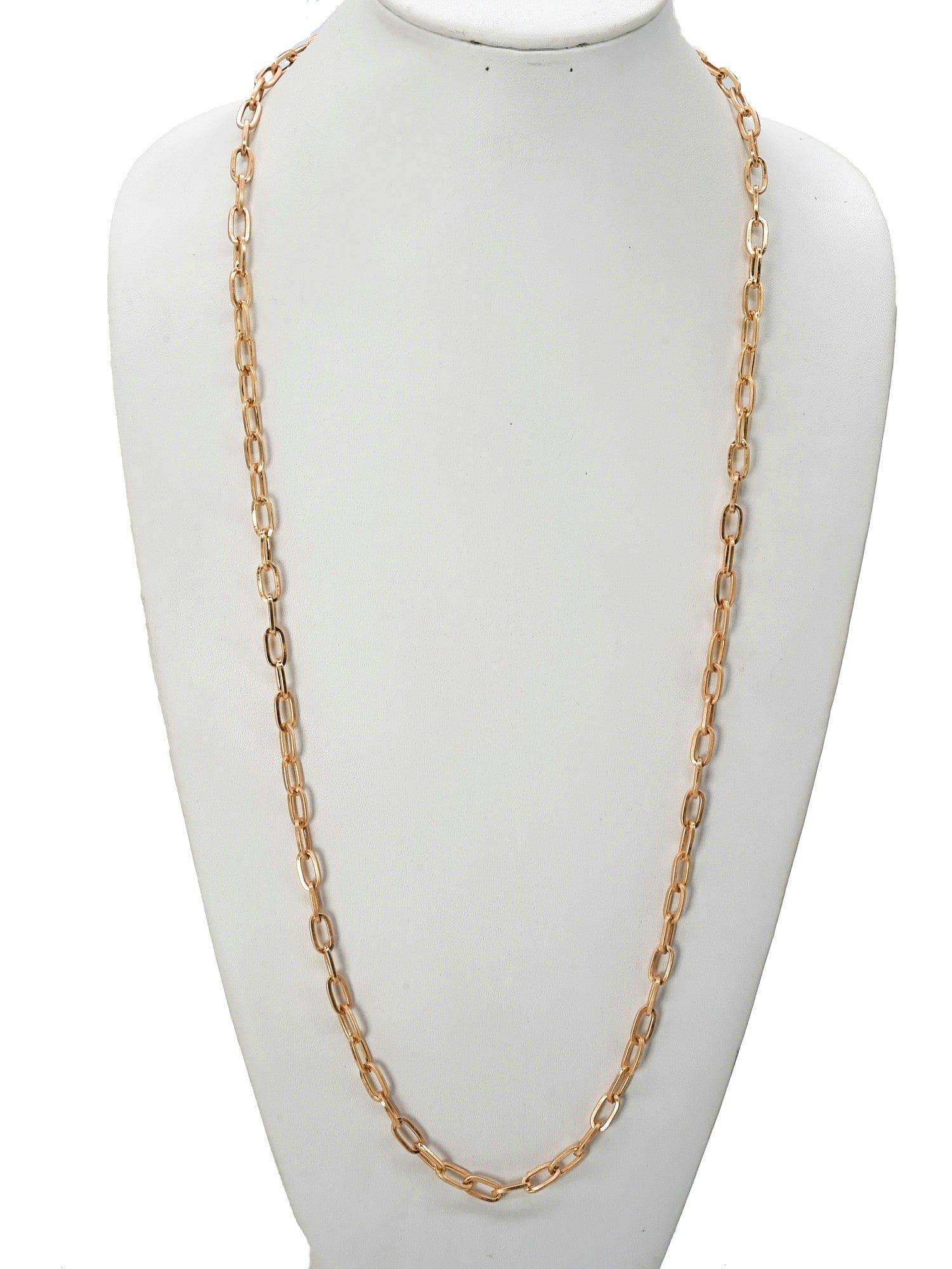 MiMi Wholesale - Wholesale Link & Chain Necklace - Small Oval Chain Toggle Link & Chain Necklace4