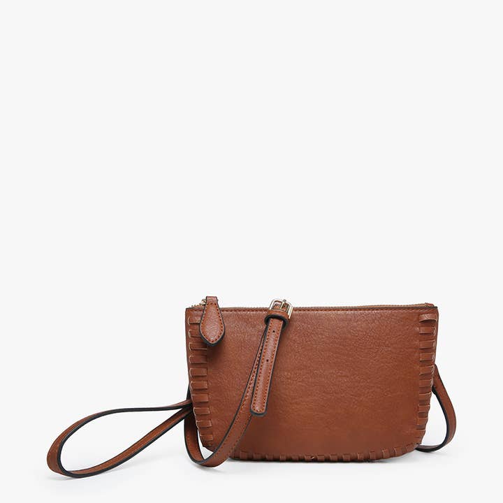 Jen & Co. - Wholesale Crossbody Bag - Women's - M2397 Bonnie Dual Compartment Whipstitch Crossbody