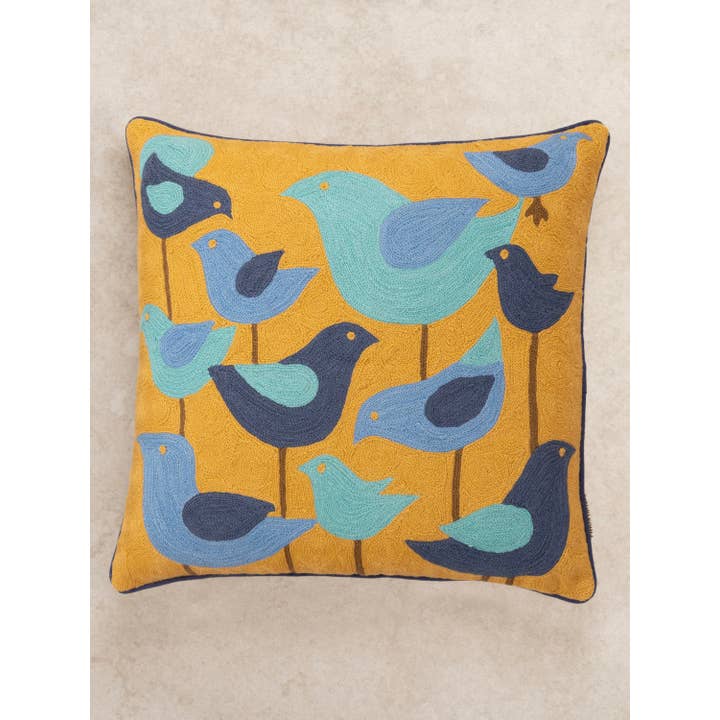 GAURI KOHLI – Großhandel Zierkissen – Aloha handgewebter Kissenbezug aus Baumwolle und Wolle 50 cm × 50 cm2