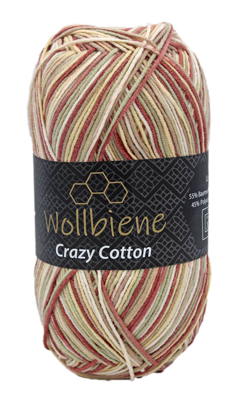 Wollbiene - Venta al por mayor Hilos - Hilo de lana Wollbiene Crazy Cotton para todas las estaciones, 100 g37
