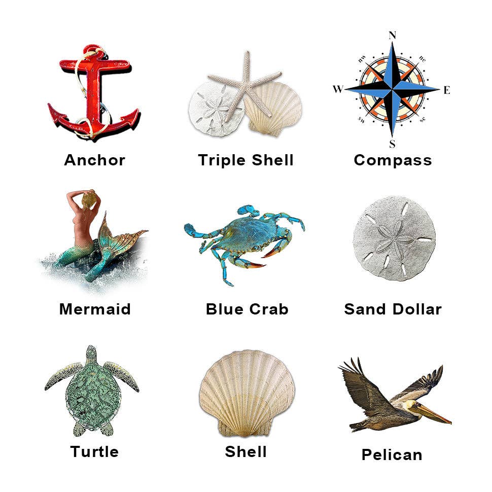 Mill Wood Art - Vente Pancarte - Personnalisable Côtier Bleu Marine/Blanc Vieilli | Choix d'icône | Impression d'Art Mural sur Bois Véritable1