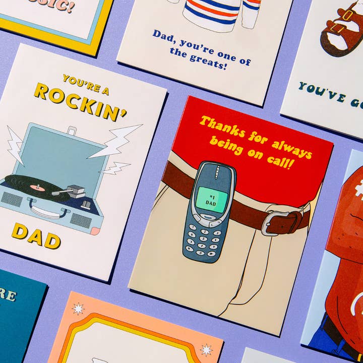 Party Mountain Paper co. – wholesale Father’s Day card – Dad On Call | Father's Day Card3