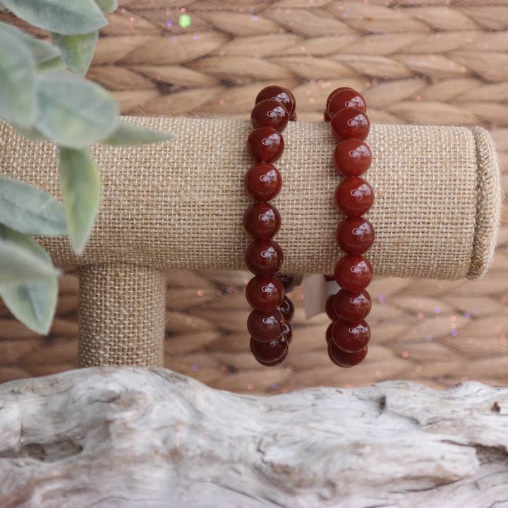 Bracelete Carnelian Healing Gemstone Pack de 3 por atacado de Love and Grace