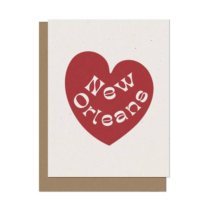 New Orleans hart blanco A2-kaart voor wholesale door Statement Goods
