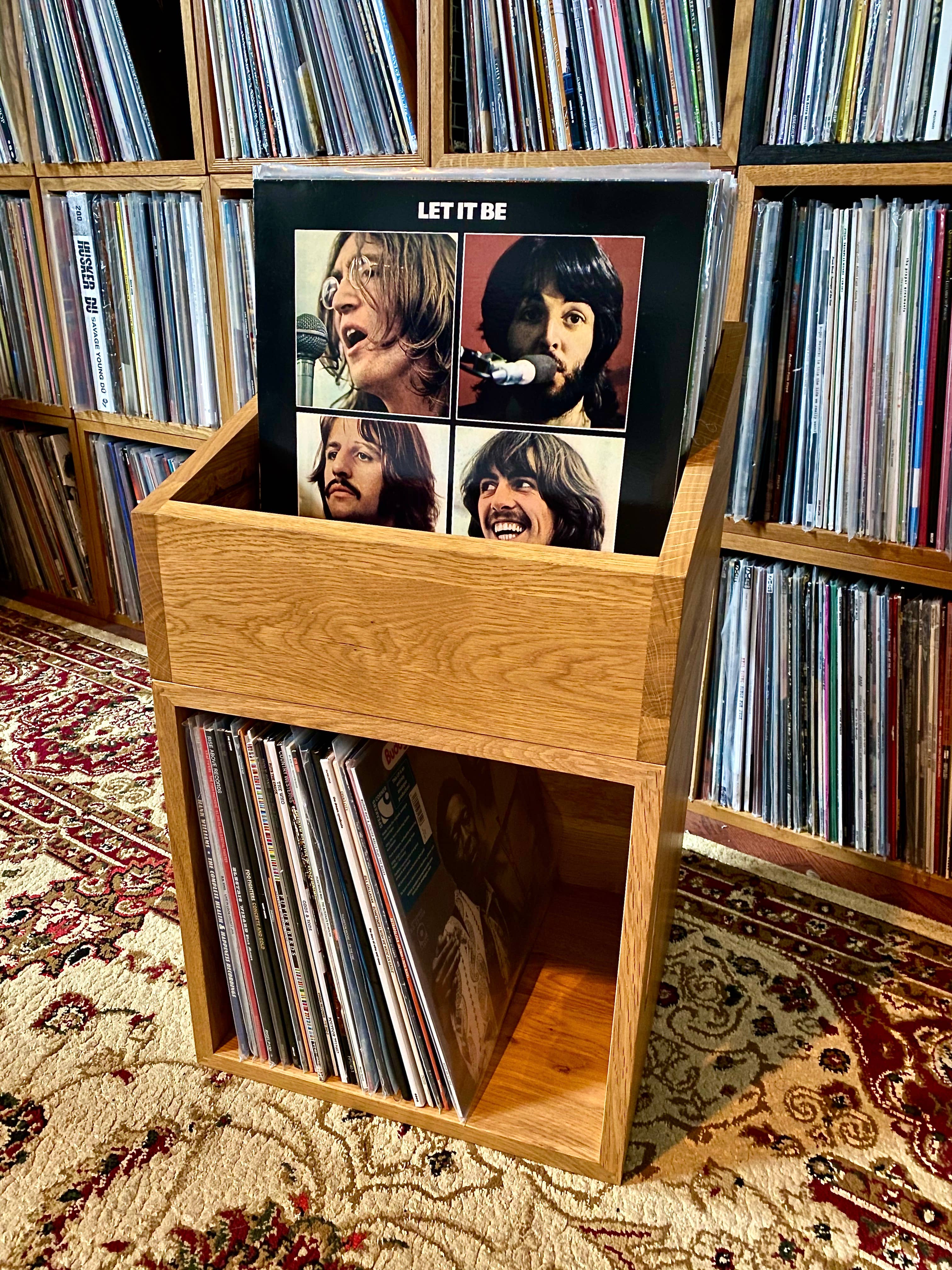 musicboxdesigns - Vendita all'ingrosso Accessori musicali - A Vulgar Display of Vinyl - Scatola porta vinili in quercia oliata per LP1