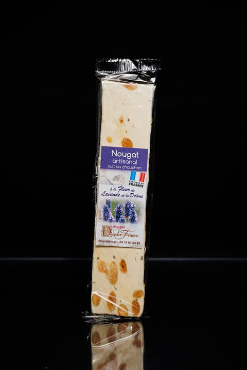 100g Soft Nougat Bar with Lavender Blossom from La Drome for wholesale by Doulce France