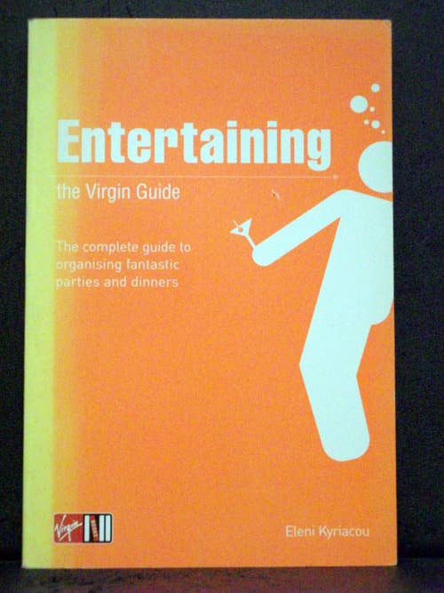 Entertaining: The Virgin Guide Eleni Kyriacou Book for wholesale by Real Retro