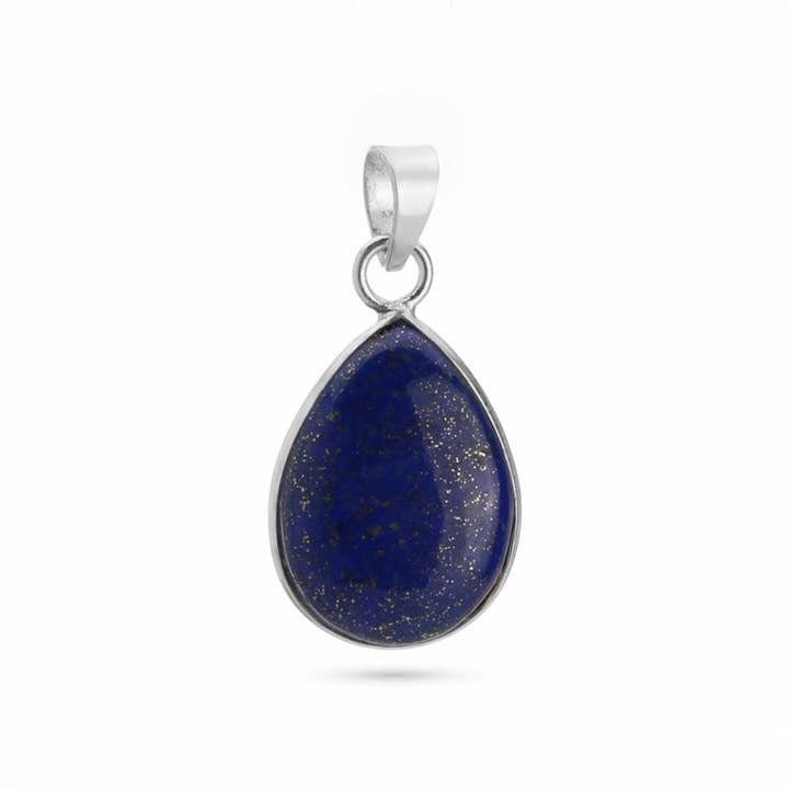 UniArt - Wholesale Individual Charm/Pendant - Sterling Silver 925 Stones - Basic Teardrop Pendant
