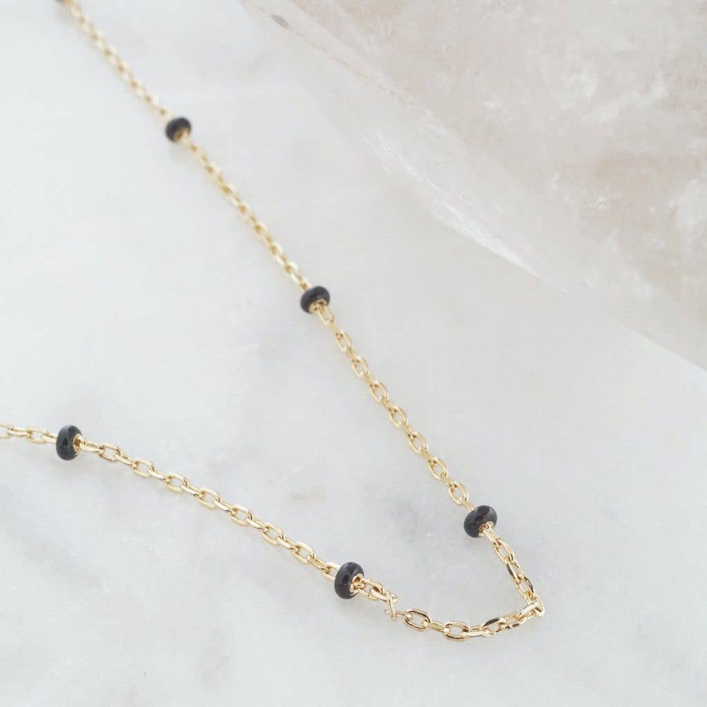 Honeycat Jewelry - Wholesale Link & Chain Necklace - Mary Beaded Chain Necklace4