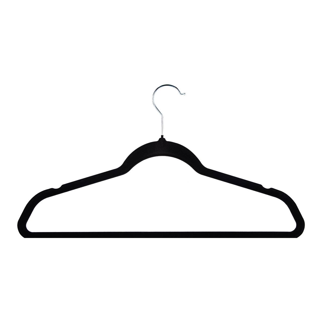 Store Supply Warehouse - Wholesale Clothes Hangers - 18" Black Velvet Hangers - Case of 502