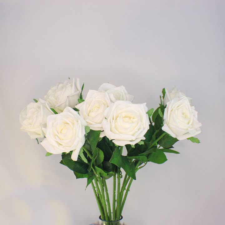 White Large Real Touch Rose - Realistic Artificial Flowers and other Purchase wholesale artificial rose heads. Free returns & net 60 terms on Faire trending on Faire.
