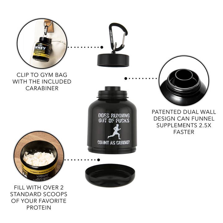 OnMyWhey - Wholesale Protein/superfood powder - Running Out Of $*%@^ Punny (Double Scoop)1