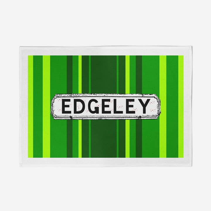 Torchon à rayures vertes pour la vente par tinned snail