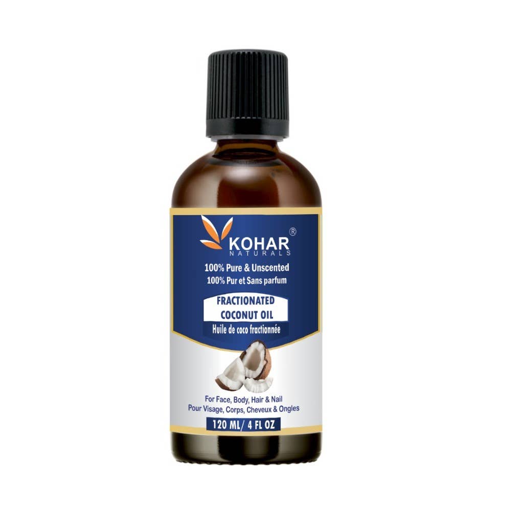 KOHAR NATURALS - Wholesale Bath/body oil - 100% Pure Natural Fractionated Coconut (MCT) Oil. 120 ml