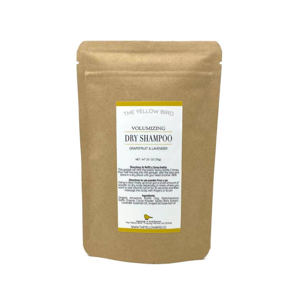 The Yellow Bird - Vendita all'ingrosso Shampoo secco - Pacchetto di ricarica per shampoo secco alla lavanda al pompelmo