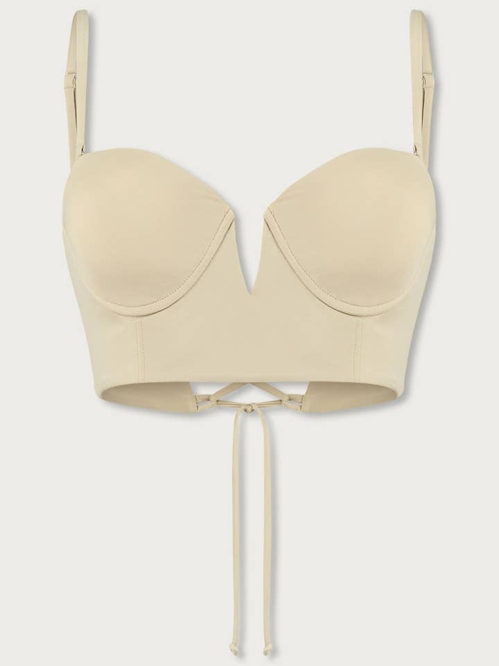 Milano Top - Sabbia Beige for engroshandel hos Amber London