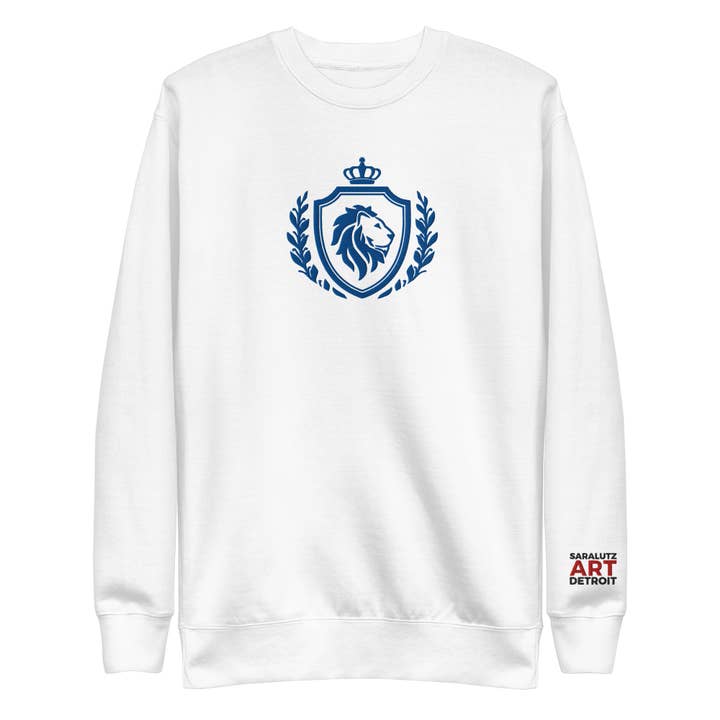Sara Lutz Art - Wholesale Sweatshirt - Unisex - Embroidered Lions Crest Sweatshirt1