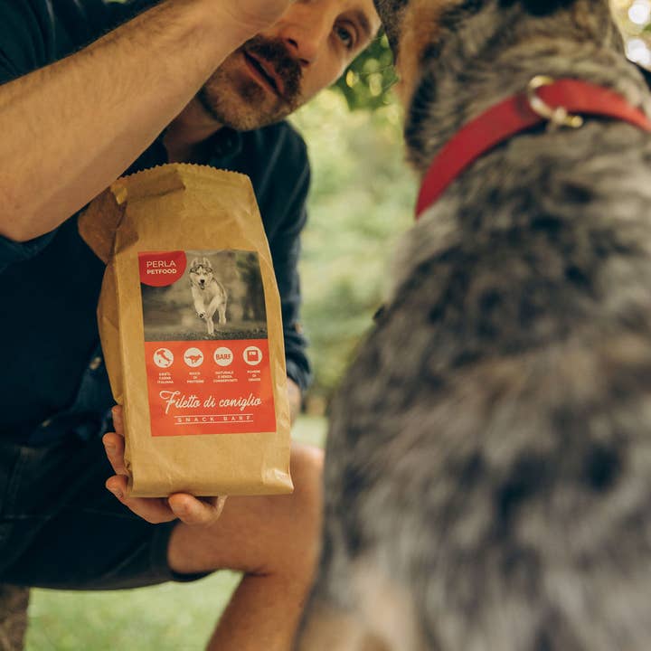 Perla PetFood - Wholesale Pet Treats - Dog - Snack BARF Rabbit Fillet 100% Made in Italy.4