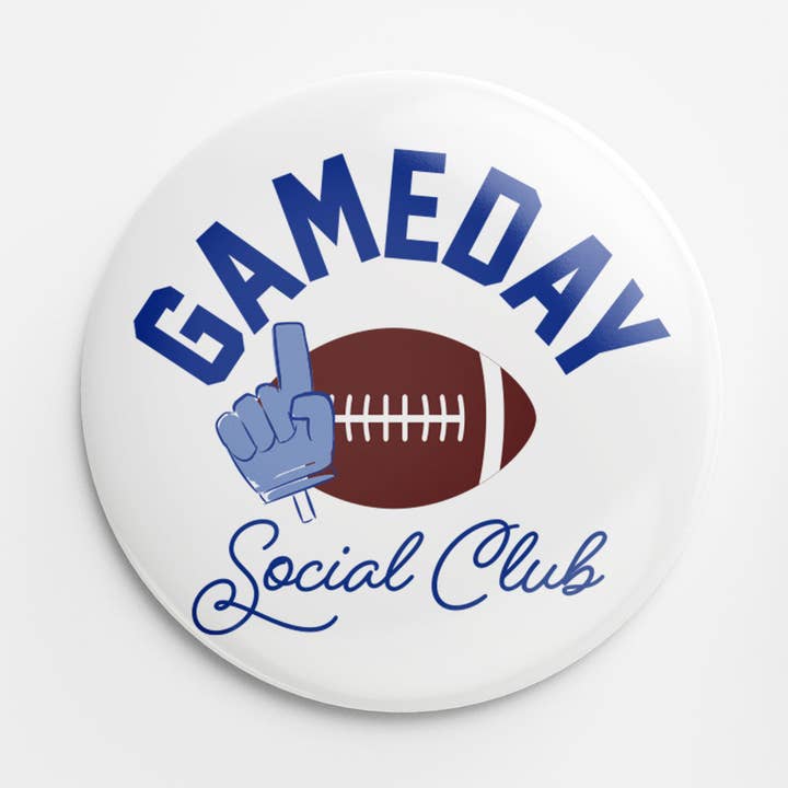 Gameday Social Club-knapp (Blå) för wholesale av Thanks For Everything