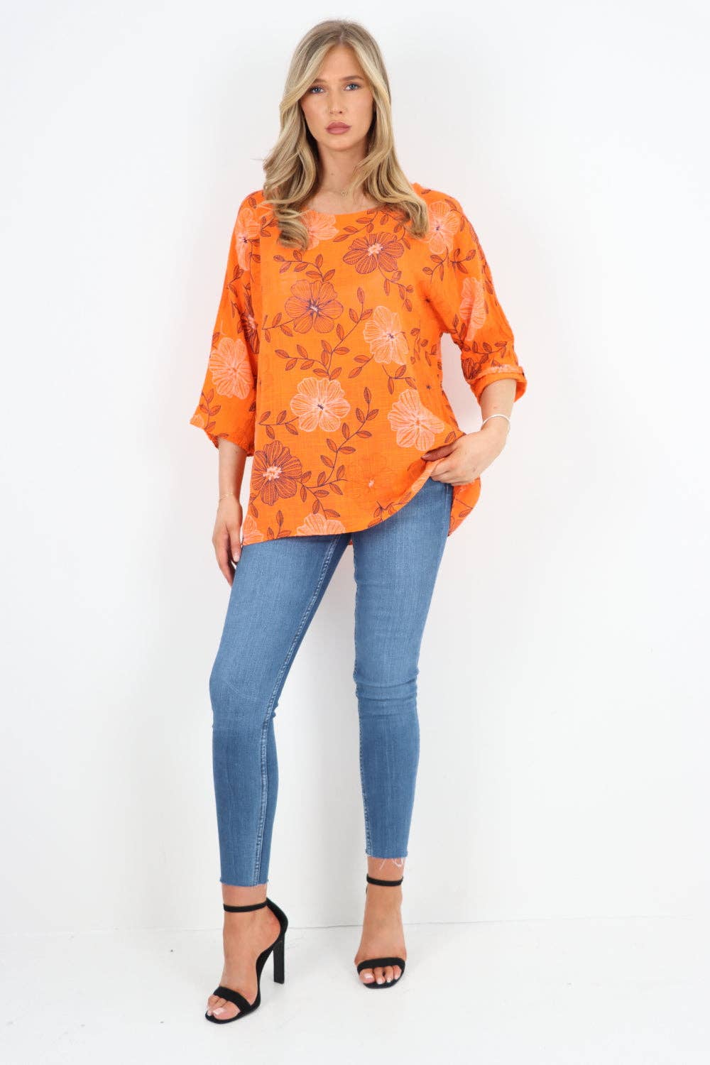 Miss Bold – Engroshandel Tunika - Dame – Italiensk bomuldsoverdel med blomsterprint32