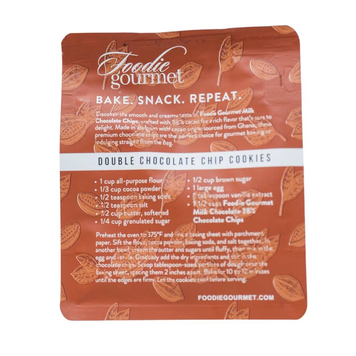 Alta Gama Foods - Wholesale Baking Chocolate - Foodie Gourmet- Belgian- Milk Chocolate Chips 38% COCOA
