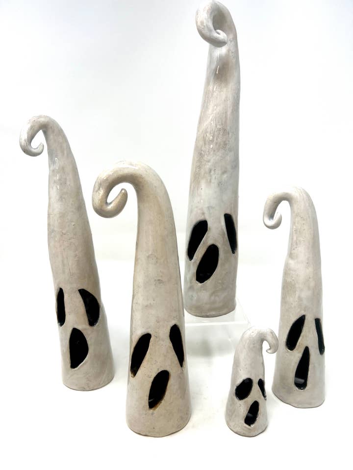 Ceramic Ghost for wholesale by Kelly Aaron Creative