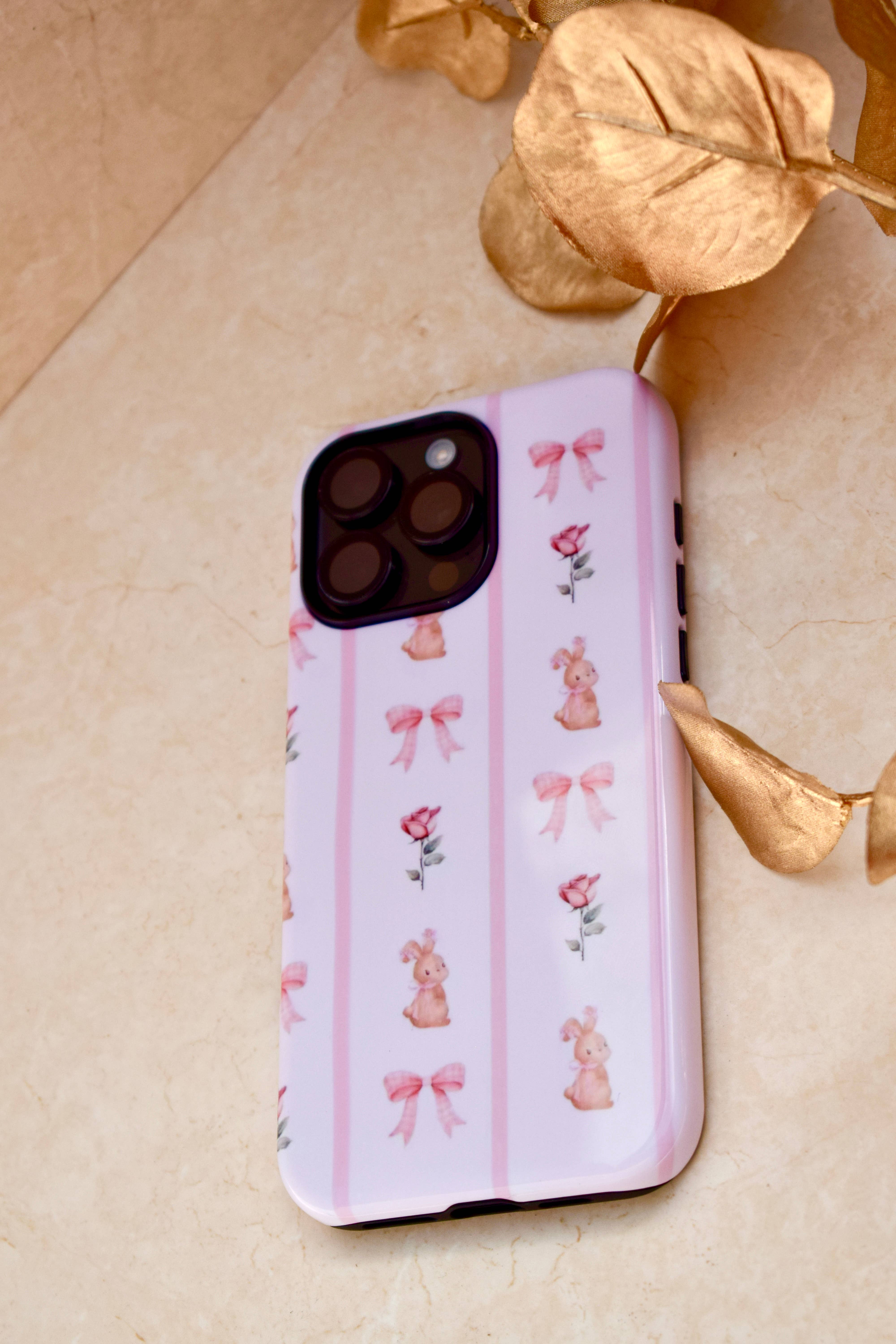 the cute cloud - Vendita all'ingrosso Custodia per cellulare - Donna - Custodia rigida rosa a doppio strato collezione Coquette per iPhone 16 Pro Max12