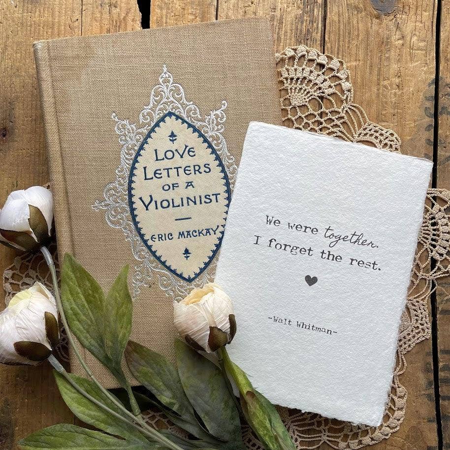 Alison Rose Vintage - Vente Affiche d'art - Nous étions ensemble, j'oublie le reste. Citation de Walt Whitman2