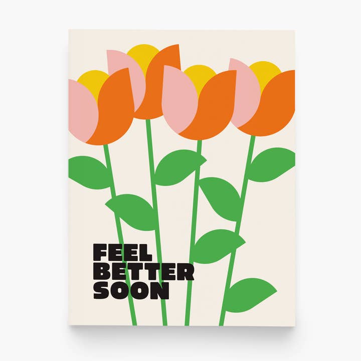 Gute Besserung – Florale Genesungskarte für den Großhandel von paper&stuff