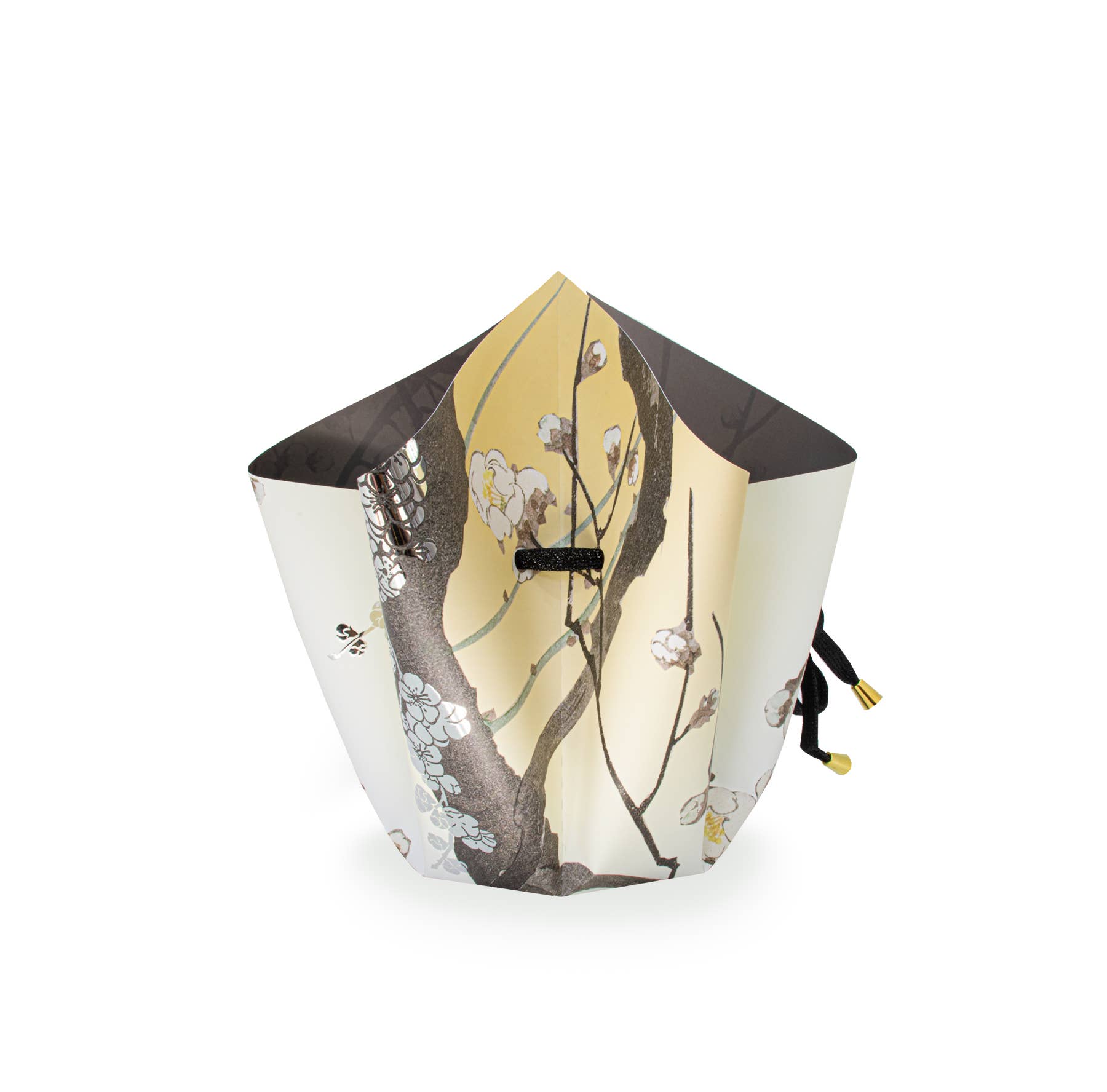 Hendrik.nu - Wholesale Vase - Bow vase (folding vase) 'Plum Blossom' silver