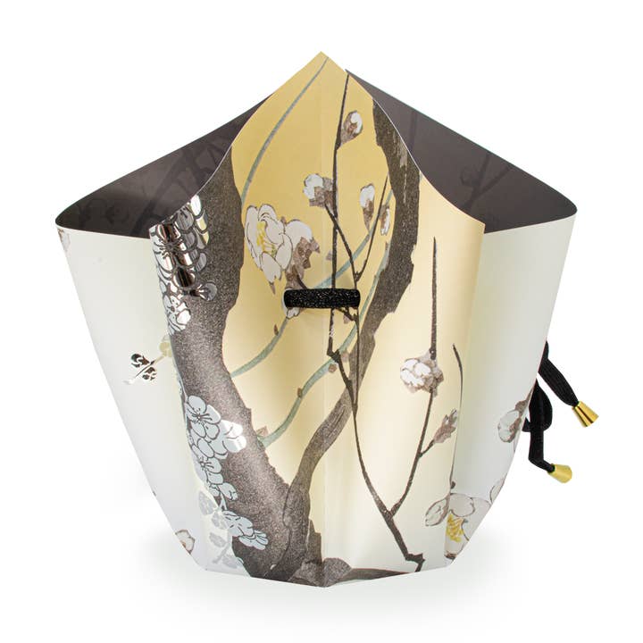 Hendrik.nu - Wholesale Vase - Bow vase (folding vase) 'Plum Blossom' silver0