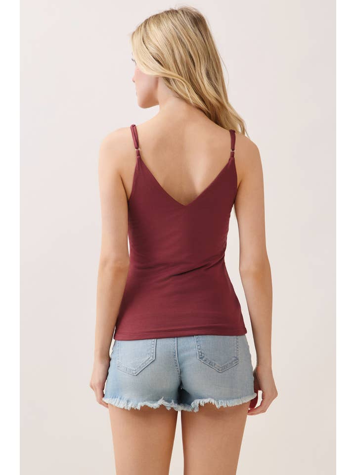 Final Touch - Wholesale Camisole - Women's - DOUBLE LAYERED V- NECK CAMI TOP - VT1613122