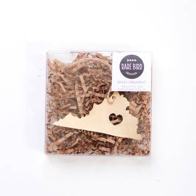 Virginia State Ornament for wholesale by Rare Bird Co. + Pauline Stanley Studio