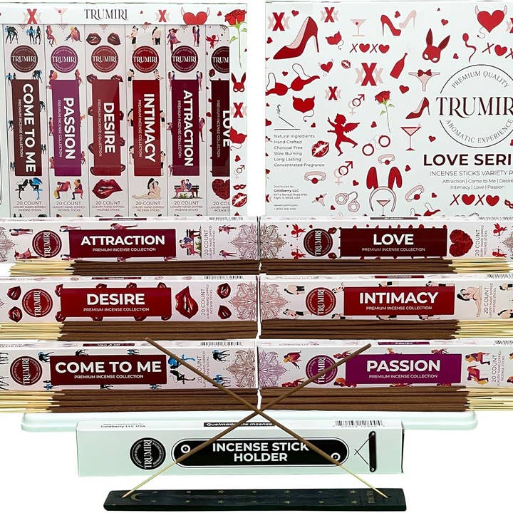 Love Series Incense Sticks Variety Pack - 120 Incense Sticks for wholesale by TRUMIRI