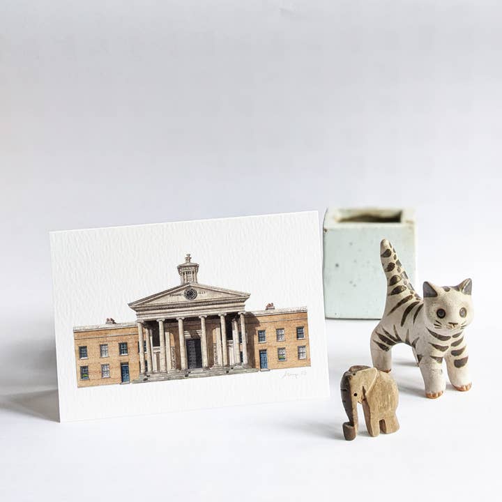 Peckham - Asylum Chapel - Wenskaart met envelop voor wholesale door Ana Gallego Illustrations
