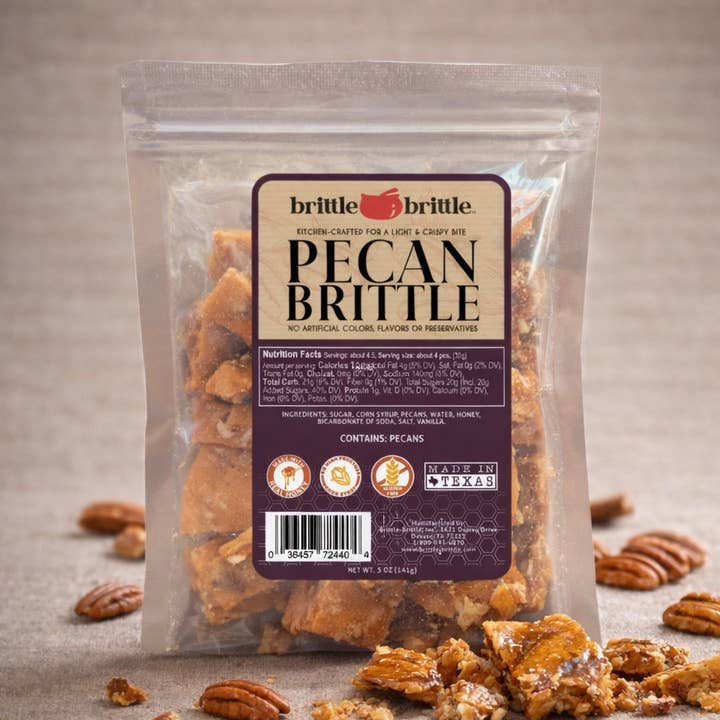 brittle-brittle - Wholesale Brittle - Pecan Brittle (5 oz. Bag)