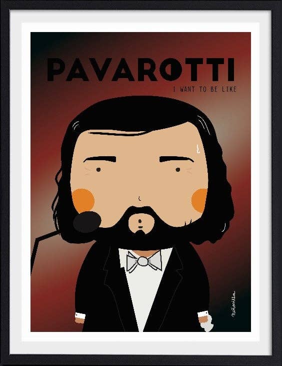 BLUE SHAKER - Wholesale Art Print - Pavarotti