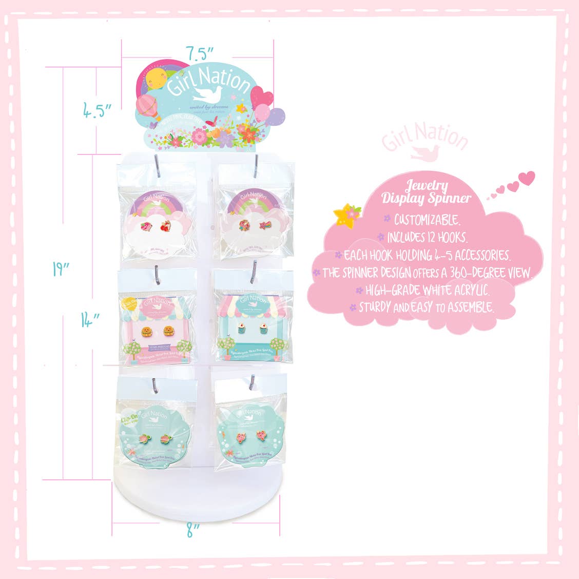 Girl Nation – Engroshandel Smykker - Børn – Cutie Kids Øreringe Startkit | Stikker | Hypoallergen17