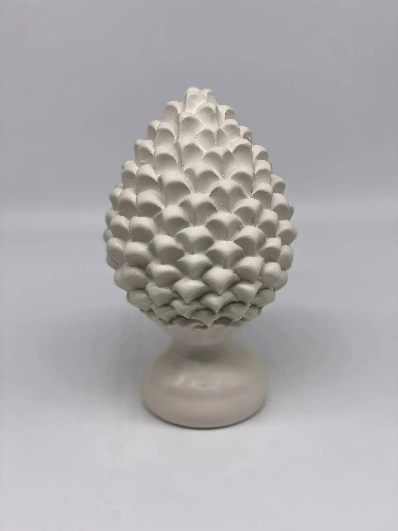 DD Ceramiche Siciliane - Wholesale Decorative Tabletop Object - Caltagirone Ceramic Pinecone cm H.20 Artisan Luis Line2