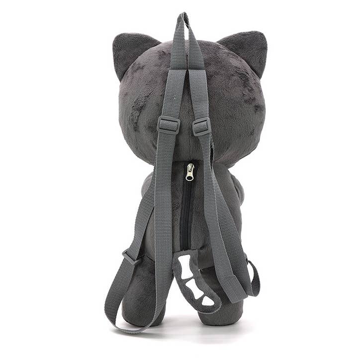 COMECO INC - Wholesale Backpack – Women's - Skeleton Kitten Plushy Backpack3