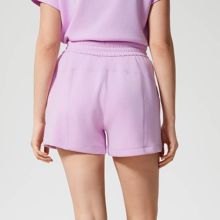 Sodalemon - Wholesale Athletic Shorts - Women's - Women Drawstring Side Pockets Soft Sport Shorts4