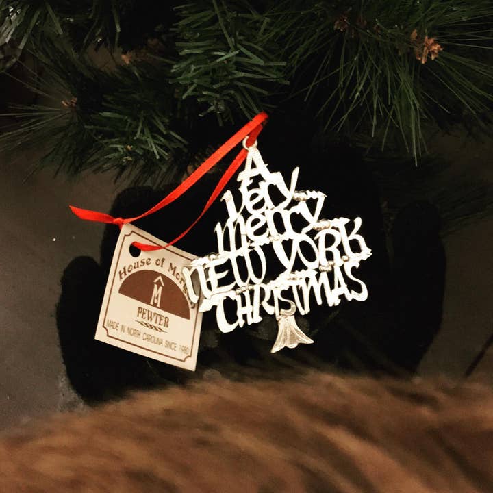 House of Morgan Pewter - Wholesale Ornament - Custom Christmas Ornament - A Very Merry Hometown Design7