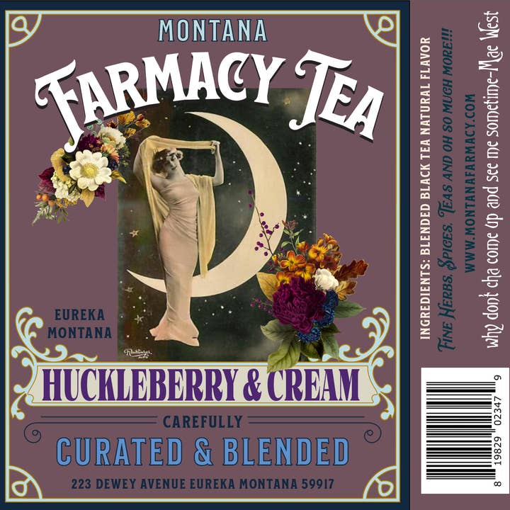 Montana Farmacy - Wholesale Loose Tea - Vintage Moon Huckleberry and Cream Tea Mountain Huckleberry1