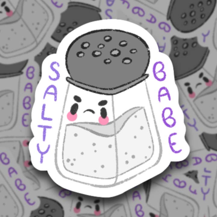 Autocollant en vinyle Salty Babe pour la vente par Fireweed Paper Ink