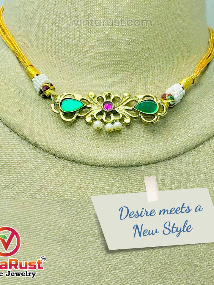 Flerfarvet letvægts smykker sæt, erklæring halskæde for engroshandel hos vintarust