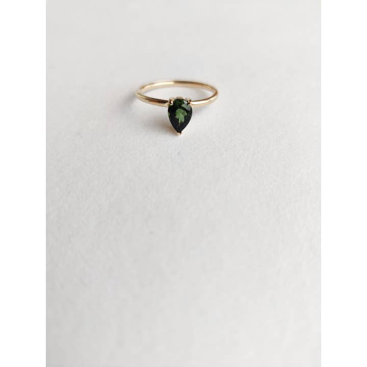 The Diamond Setter - Wholesale Single Stone/Solitaire Ring - GREEN TOURMALINE RING