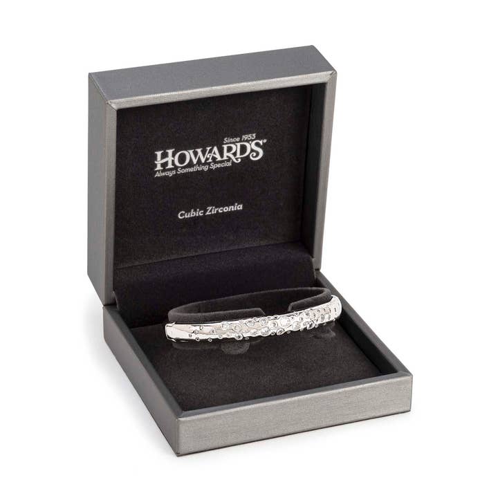 Howard's - Wholesale Cuff Bracelet - Sale - Cubic Zirconia Polka Dot Cuff Bracelet with Box0