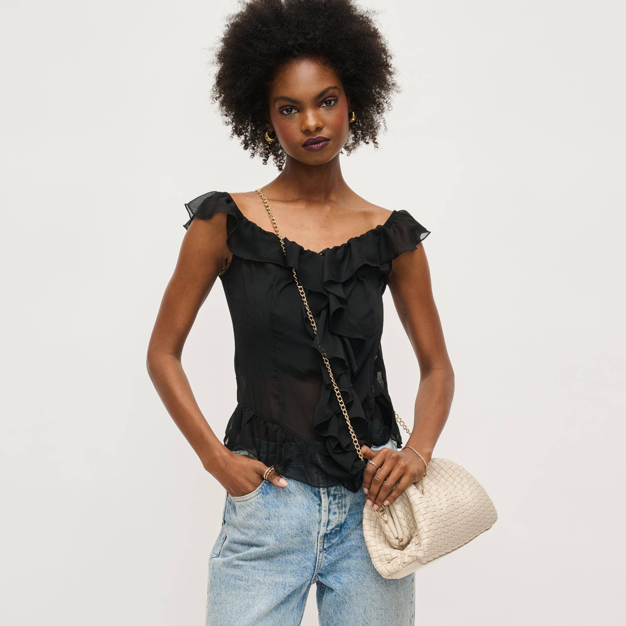 Urban Expressions - Wholesale Clutch Bag - Women's - Tate Woven Frame Clutch32