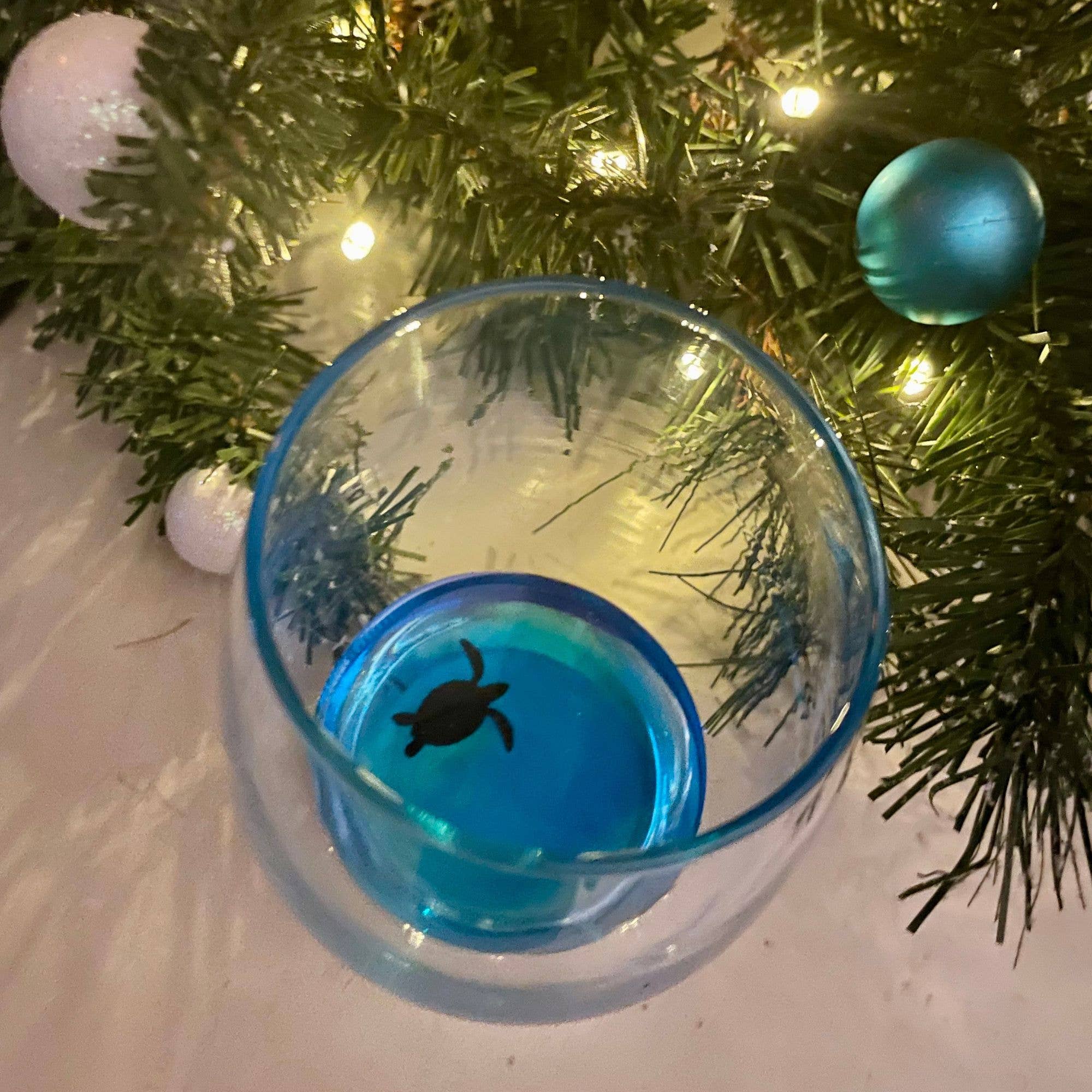 Mermaid of Hilton Head - Wholesale Wine Glass - Beach Resin Wine Glasses with Ocean animal swimming16